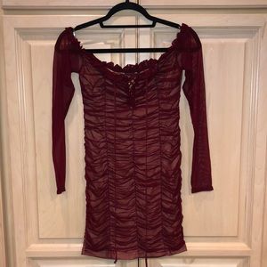 Fashion Nova Maura Mesh Dress